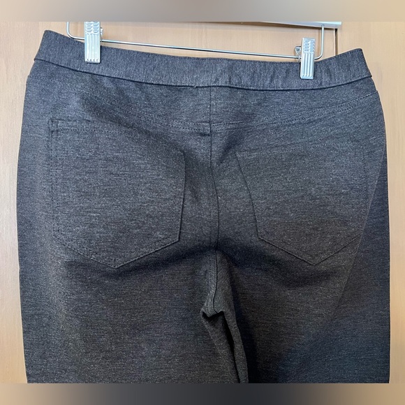 JJill Ponte Slim Leg Pants, pull on, Dark Umber Heather, misses S - Picture 6 of 9